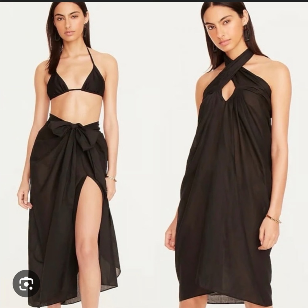J. Crew White Swim Sarong Skirt